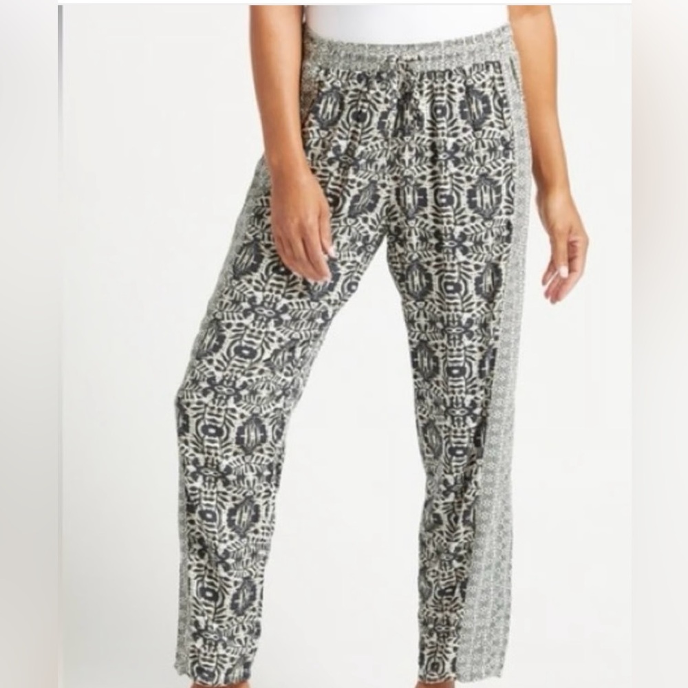Michael Stars of Los Angeles Moroccan Print Drawstring Pants